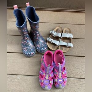 Girls water shoes / sandals /boots bundle Size 13